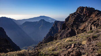 grandioser Ausblick auf den Pico Bejenado mit den Vulkanen der Cumbre Vieja