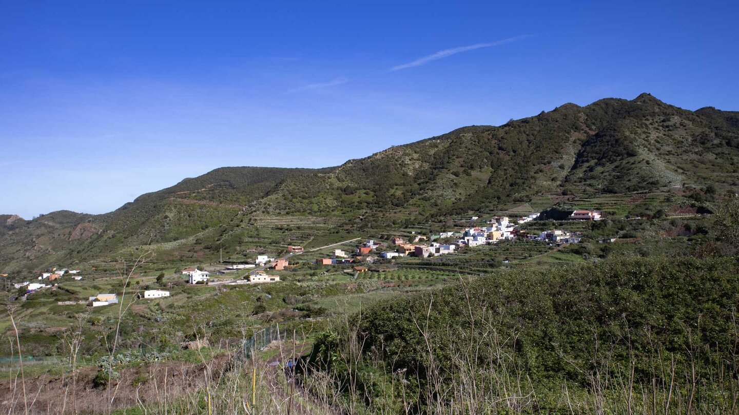 die Ortschaft Las Las Portelas vom Wanderweg PR TF-59