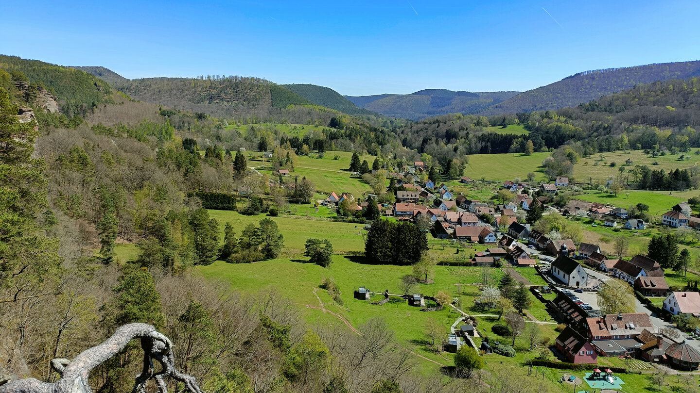 Aussicht vom Wachtfels auf Obersteinbach