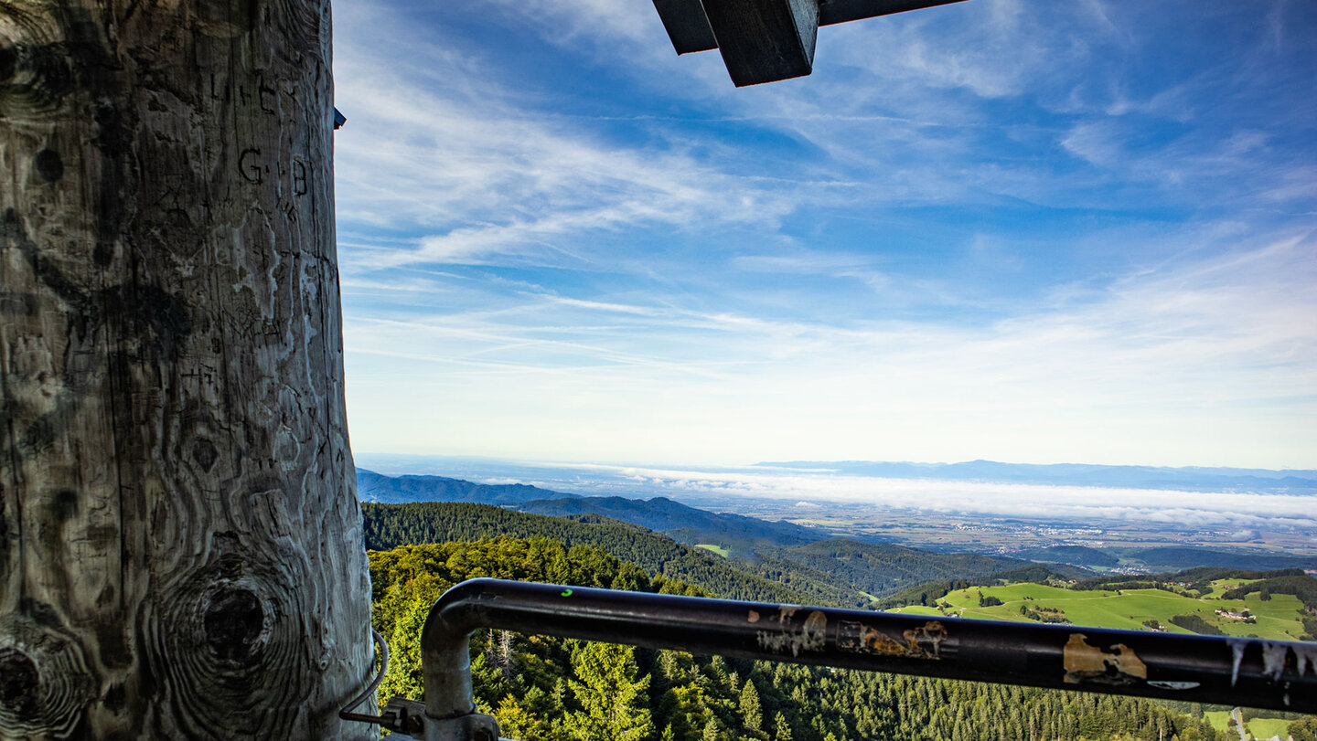 Vogesenblick von der Aussichtsplattform des Schauinslandturms