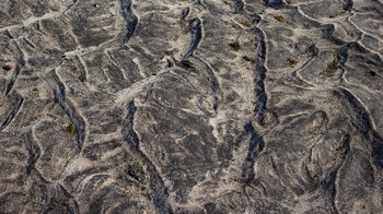 Sandformationen bei Ebbe an der Playa de las Arenitas