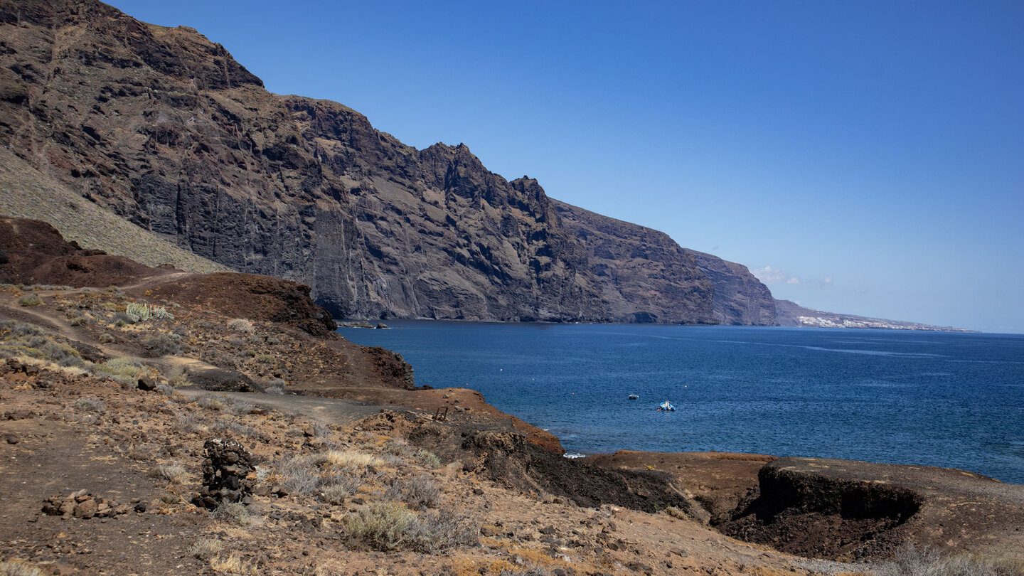 Ausblick von der Punta de Teno bis Los Gigantes