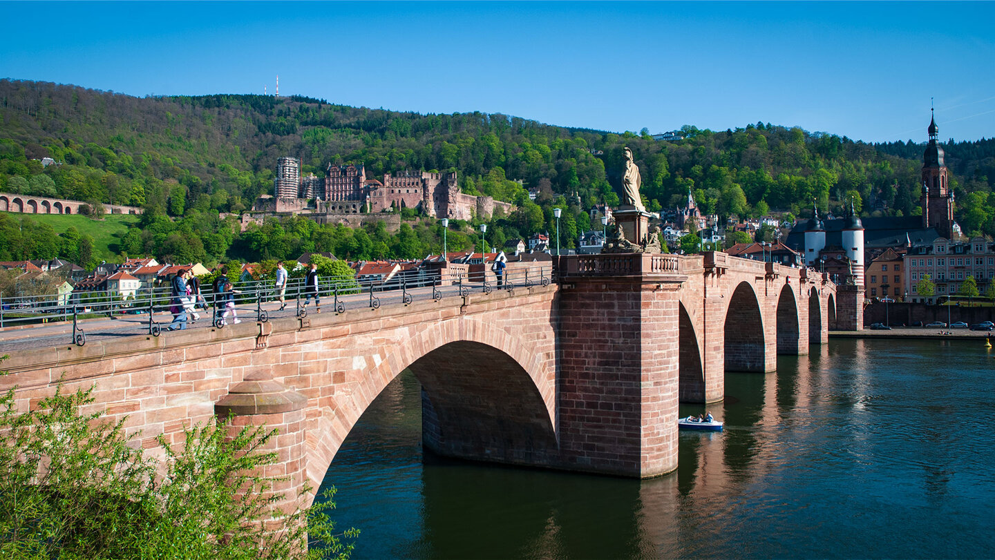 die Alte Brücke in Heidelberg die Alte Brücke in Heidelberg