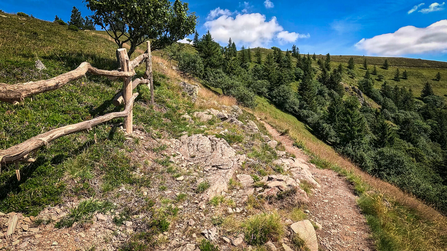 der Felsenpfad gehört zum Rundeweg um den Belchen