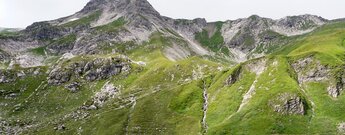 Blick auf en Gipfel des Großen Daumen