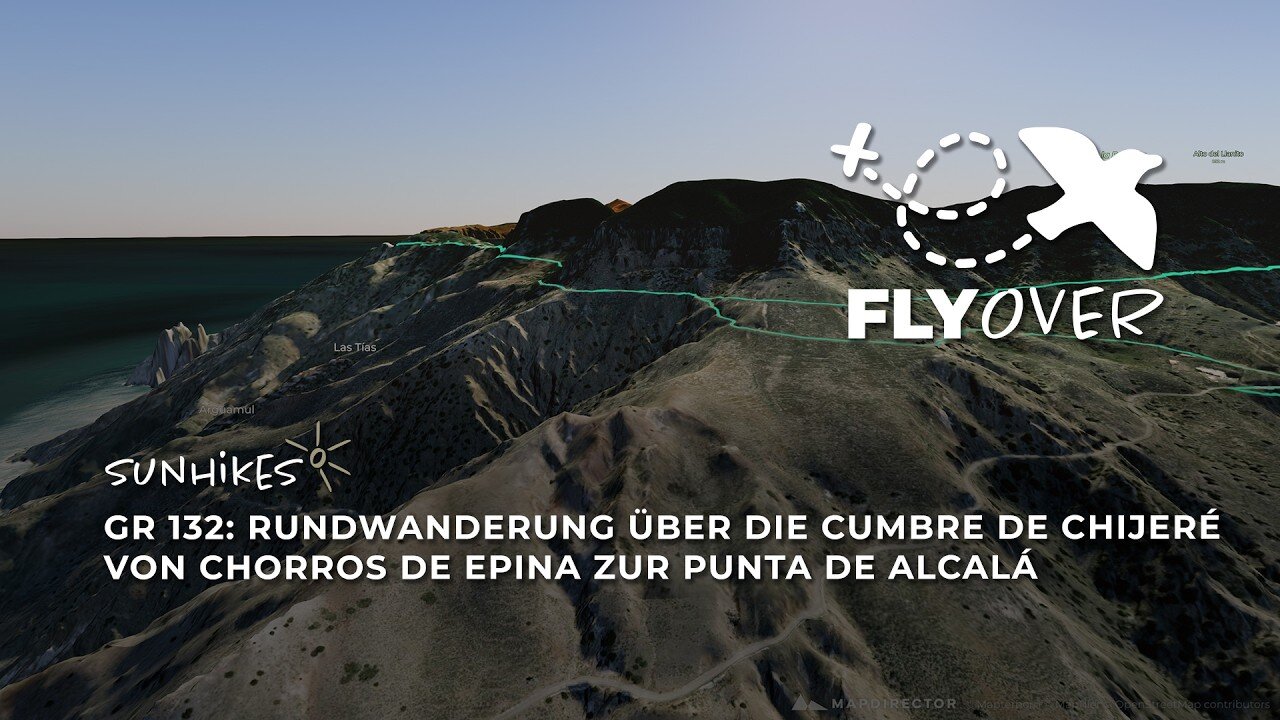 Klippen, Erosion & Insel-Panorama: 3D-Flyover der Cumbre de Chijeré auf La Gomera