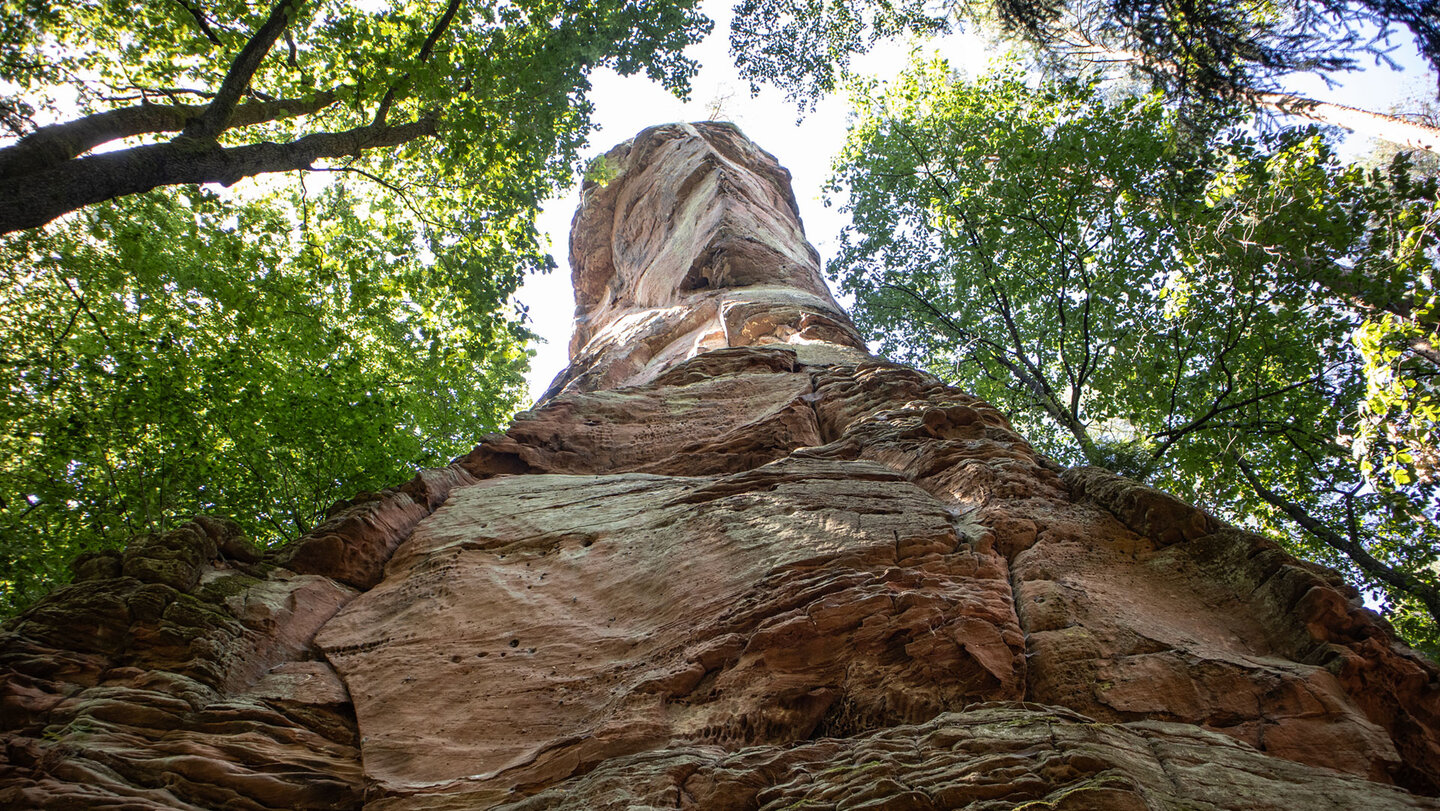 Heegerturm – bis zu 41 Meter freistehender Buntsandstein