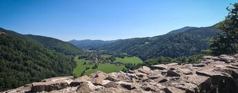 Ausblick vom Château de Wildenstein