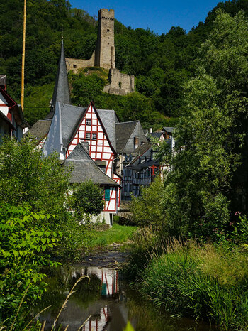 Aussicht auf die Löwenburg - Monreal in der Vordereifel