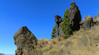 Felsformationen an der Montana del Viso