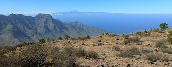 Teneriffa vom Bergkamm des Montana Viso