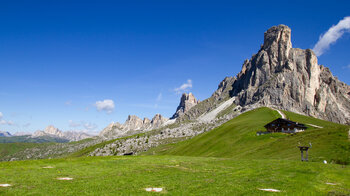 Ra Gusela mit der  Nuvolaugruppe in den Ampezzaner Dolomiten