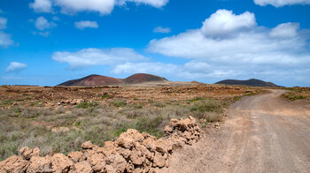 der Camino Natural de Fuerteventura verläuft entlang der Vulkane im Norden der Insel