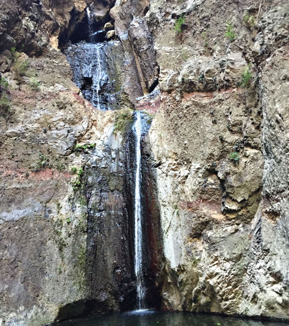 Wasserfall im Barranco del Infierno auf Teneriffa