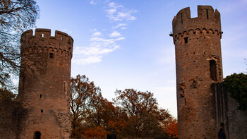 Türme der Starkenburg bei Heppenheim