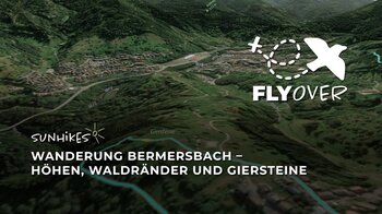 Wanderung Bermersbach: Höhen, Waldränder und Giersteine – Flyover