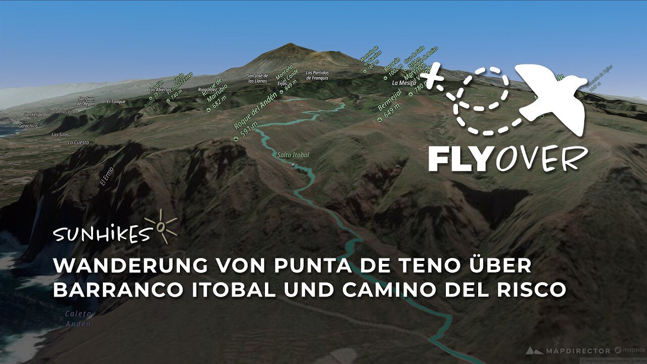 Anspruchsvoller Klippen-Steig im Teno-Gebirge auf Teneriffa – Von Punta de Teno über den Risco-Pfad