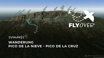 Gigantische Kraterausblicke: Die Höhenroute vom Pico de la Nieve zum Pico de la Cruz im Flyover