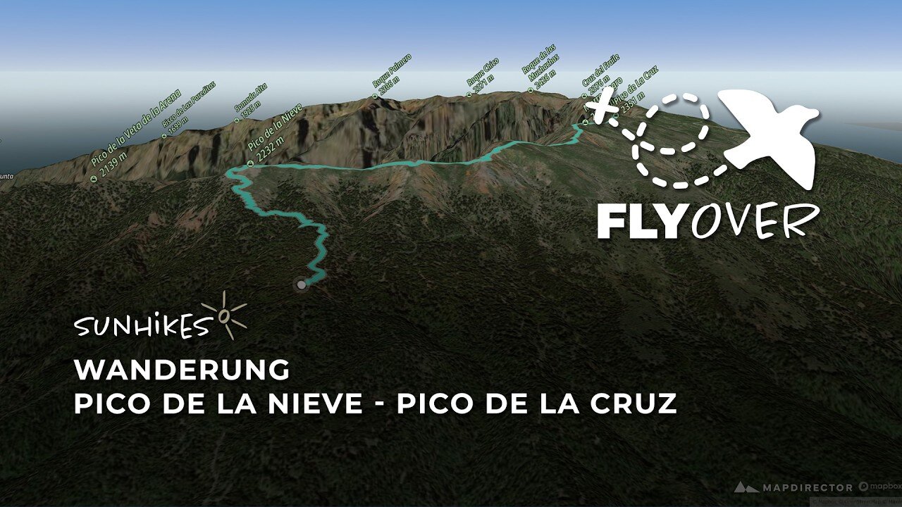 Gigantische Kraterausblicke: Die Höhenroute vom Pico de la Nieve zum Pico de la Cruz im Flyover