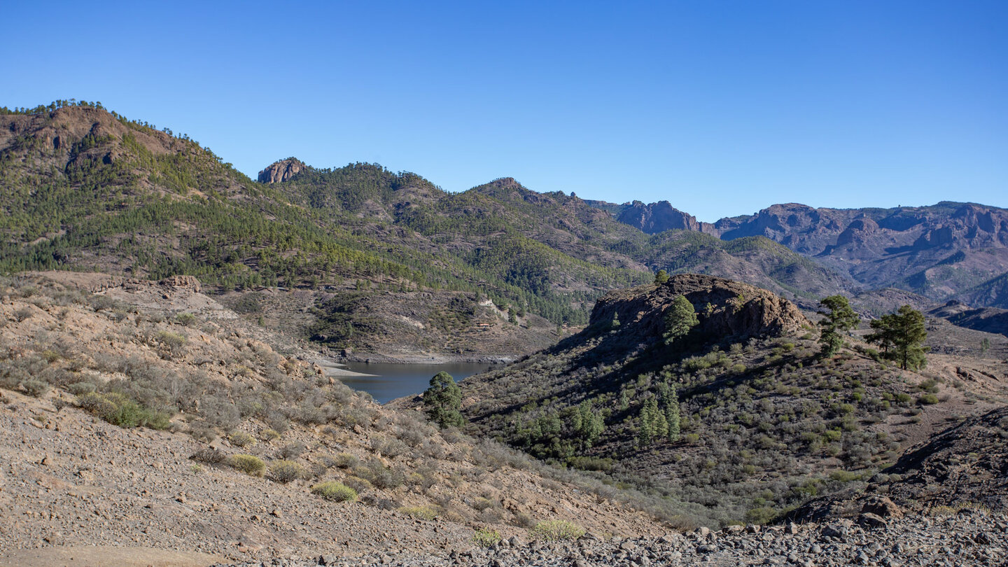 Ausblick auf den Stausee Presa de las Niñas