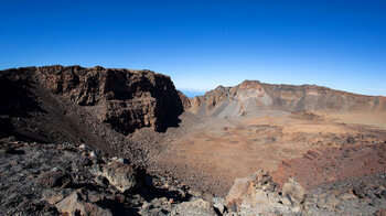 der farbenprächtige Vulkankrater des Pico Viejo ist ein Höhepunkt der Wanderung