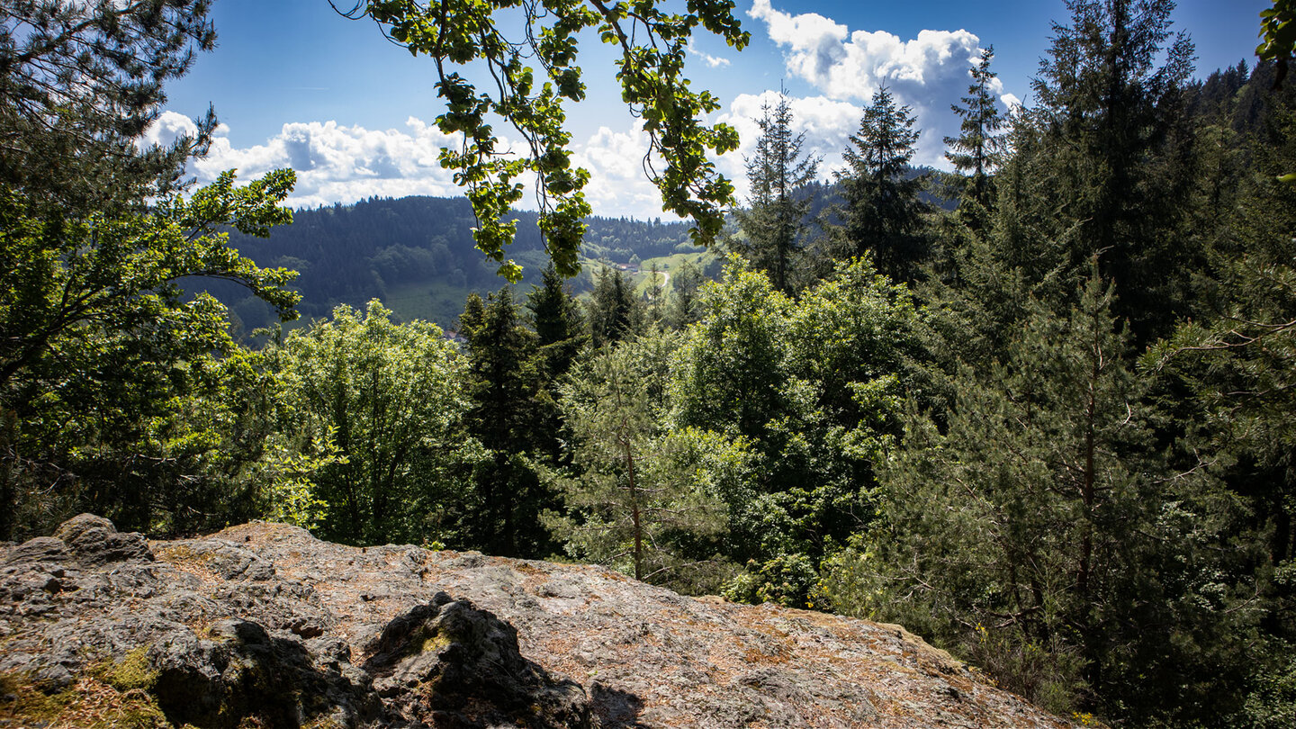 Ausblick vom Breitfelsen am Felsenweg Ottenhöfen