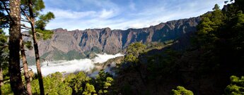 Ausblicke von La Cumbrecita in die Caldera de Taburiente auf La Palma