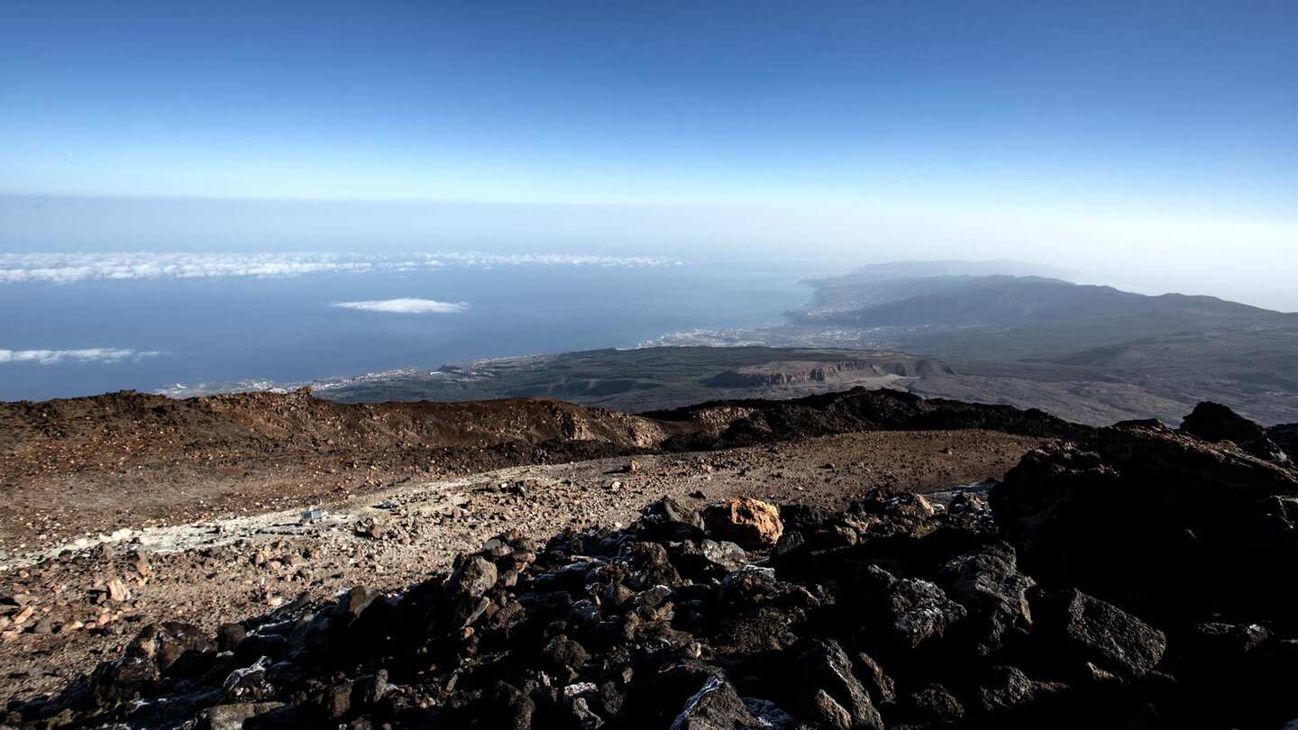 Ausblick über die Nordküste Teneriffas vom Mirador de la Fortaleza