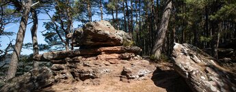 Felsgruppen am Kahlen Felsen bei Hauenstein