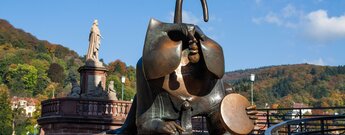 Heidelberger Brückenaffe an der Alten Brücke
