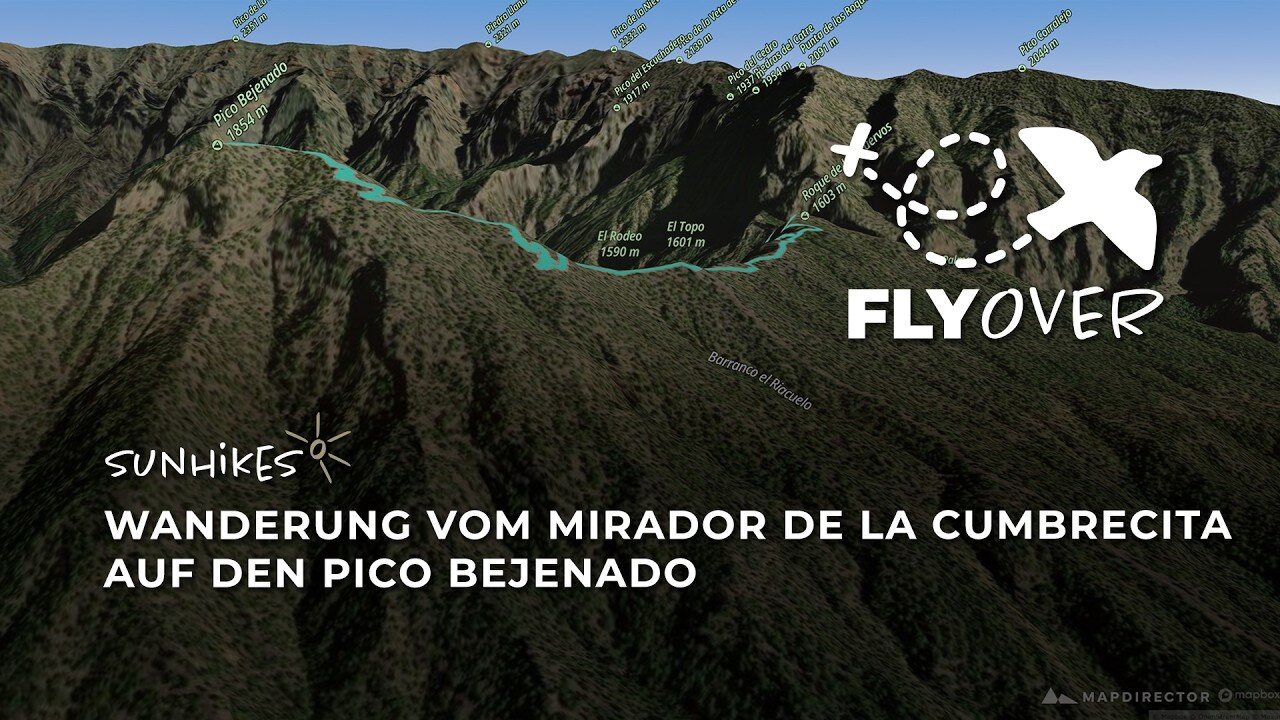 Gipfelsturm auf La Palma: Der Pico Bejenado im spektakulären 3D-Flyover Video