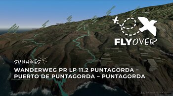 Flyover der Rundtour zum Atlantik: Entdecke den Hafen Puerto de Puntagorda auf La Palma (PR-LP 11.2)