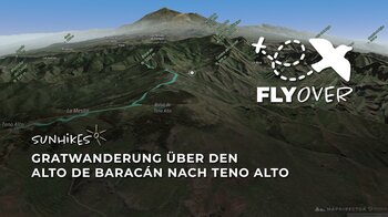 Spektakuläre Gratwanderung über die Wetterscheide: Der Alto de Baracán im Flyover Video