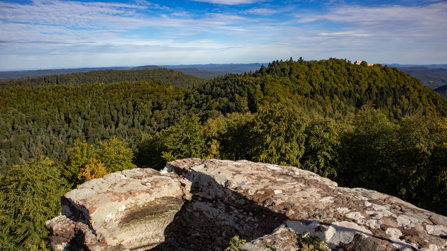 Blick von der Hohenbourg zur Wegelnburg