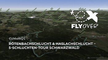 5-Schluchten-Tour bei Rötenbach im Schwarzwald – Flyover