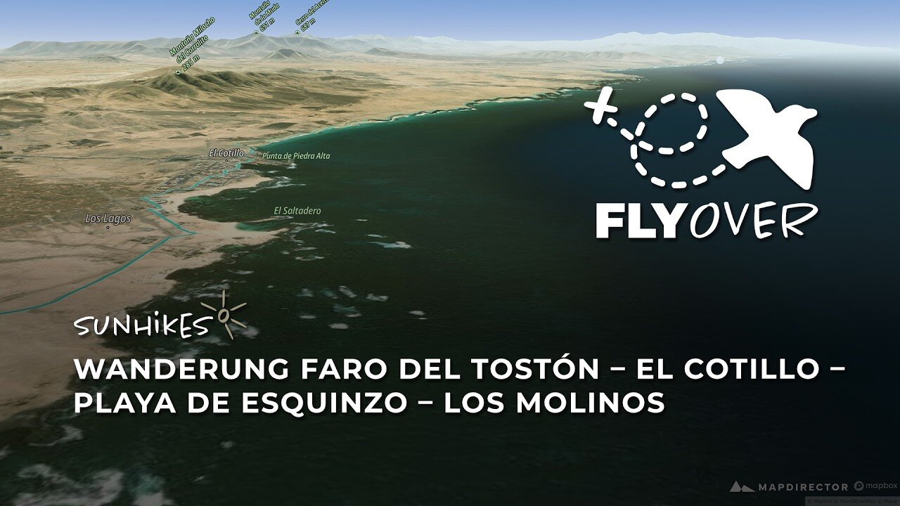 Die große Küstenwanderung von Faro del Tostón nach Los Molinos im Flyover