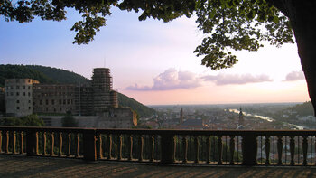 Blick von der Scheffelterrasse