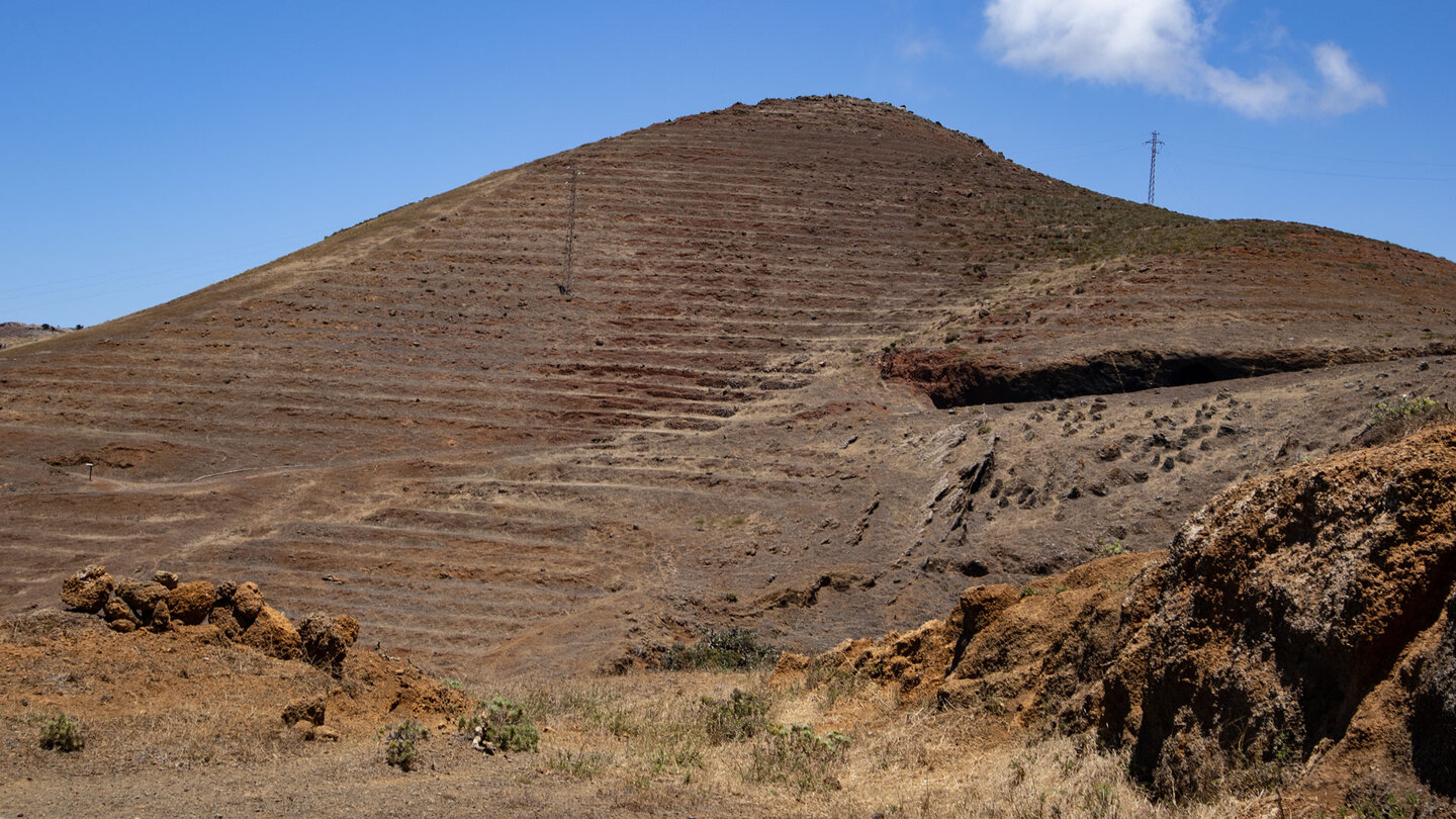 der Montaña del Vallado auf dem Hochplateau Teno Alto