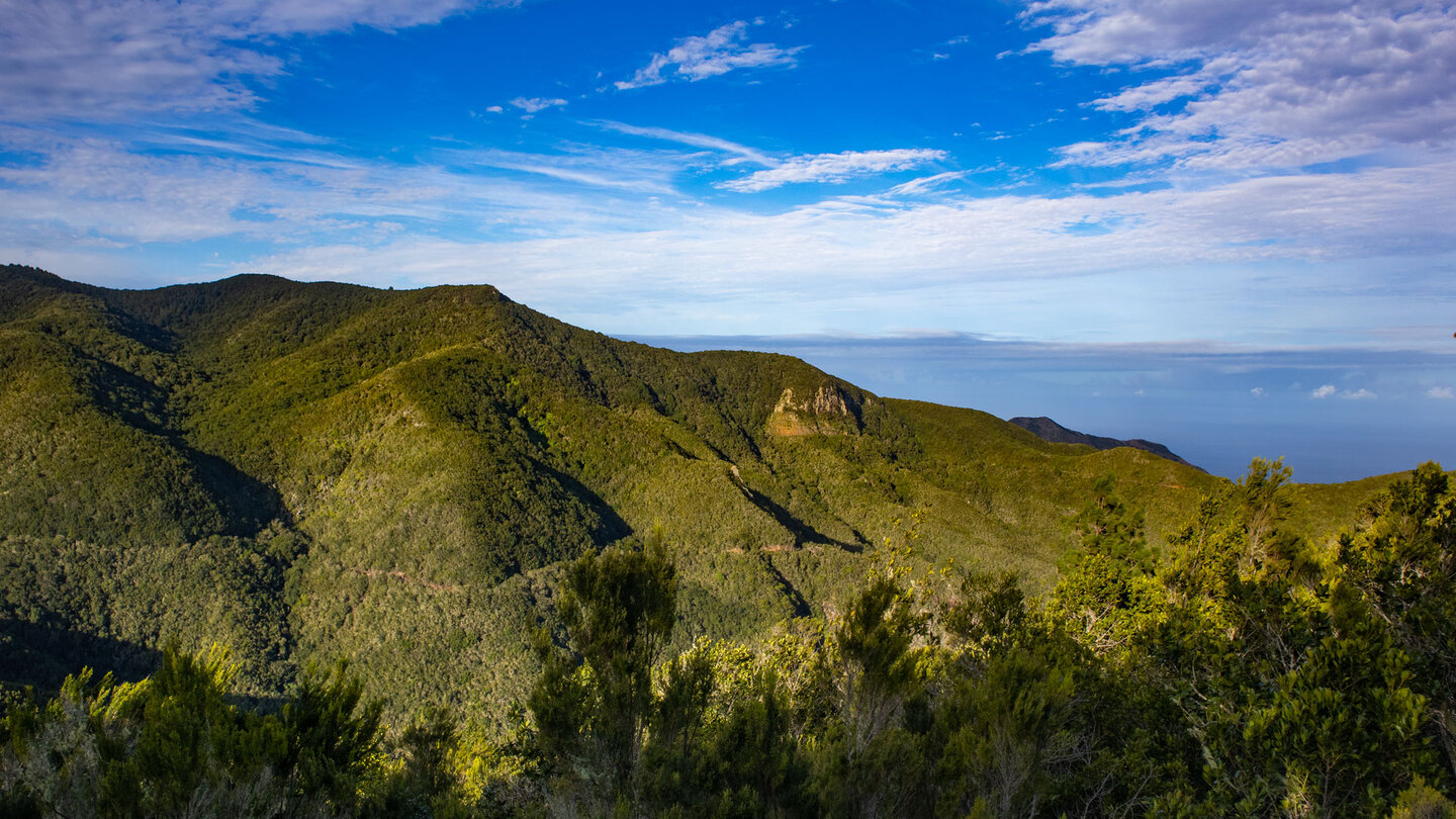 Aussichtspunkt über das Lorbeerwaldgebiet des Monte del Agua