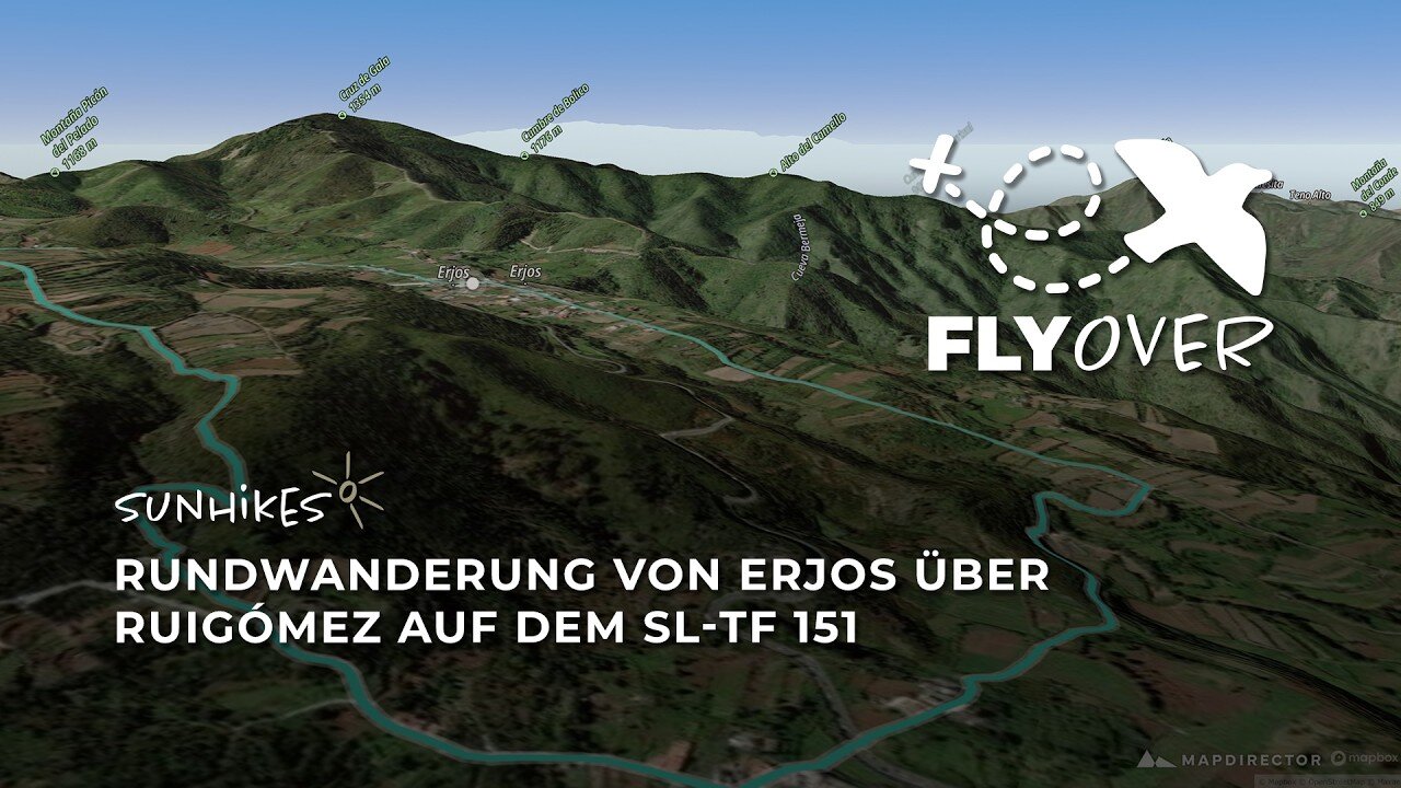 Teneriffa Flyover Video: Entspannte Kulturwanderung auf dem historischen SL-TF 151 über Ruigómez