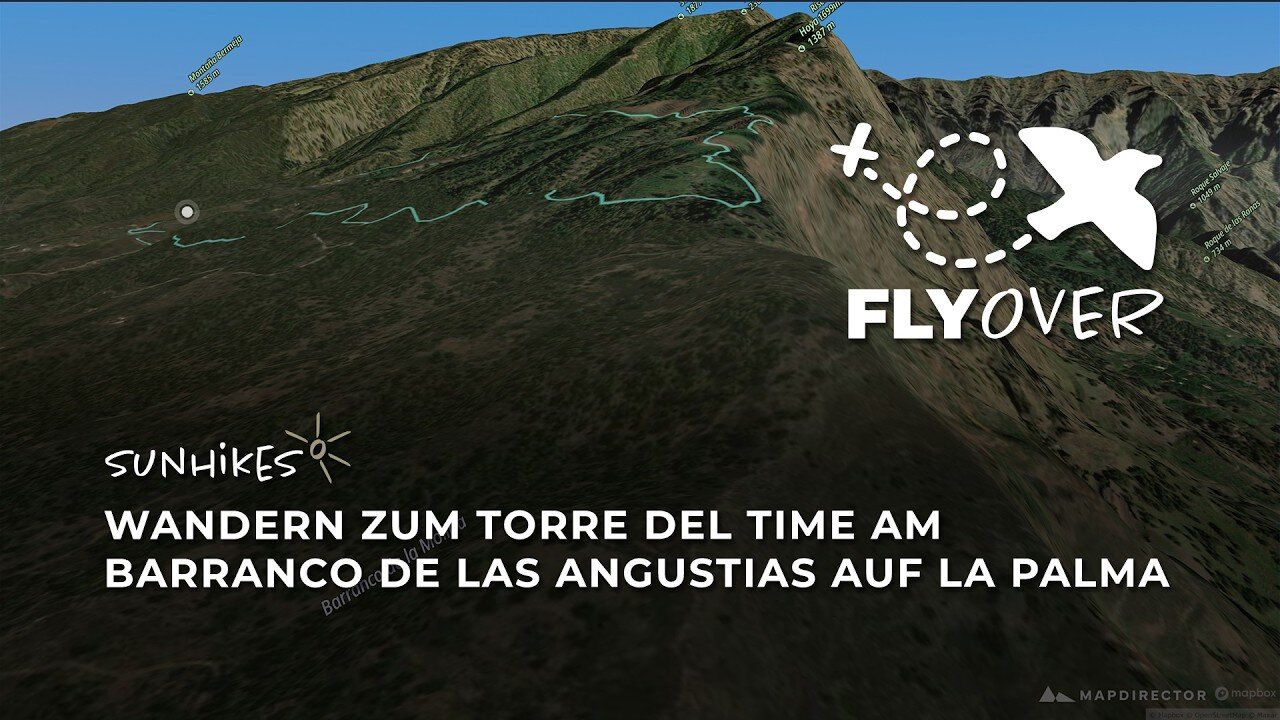 Geniale Tiefblicke am Kraterrand: Entdecke den Torre del Time auf La Palma im neuen 3D-Flyover