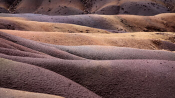 Mondlandschaft der Terres des Couleurs bei Chamarel