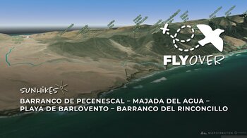 Fuerteventuras Süden im Flyover Video: Die große Rundtour durch den Barranco de Pecenescal