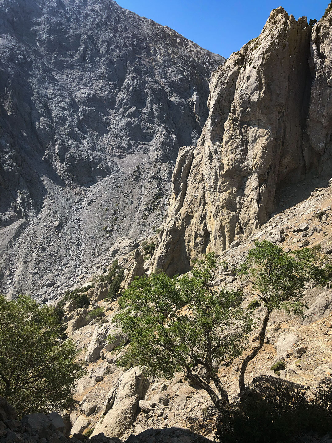 karstige Felsformationen entlang des E4 Wanderwegs auf Kreta karstige Felsformationen entlang des E4 Wanderwegs