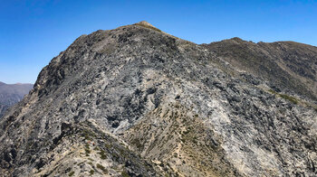 Blick vom Pass der Tripiti-Schlucht auf den Psilafi