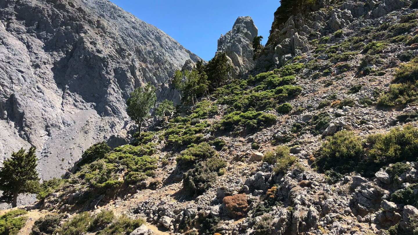 Ausblick vom Wanderpfad E4 auf Kreta Ausblick vom Wanderpfad E4
