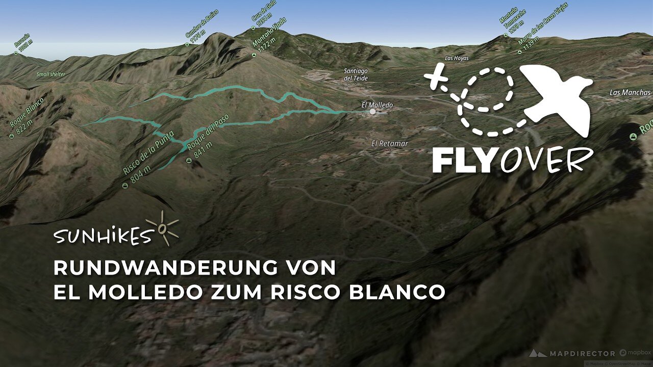 Spektakuläre Tiefblicke im Teno-Gebirge: Die Risco Blanco Runde im 3D-Flyover