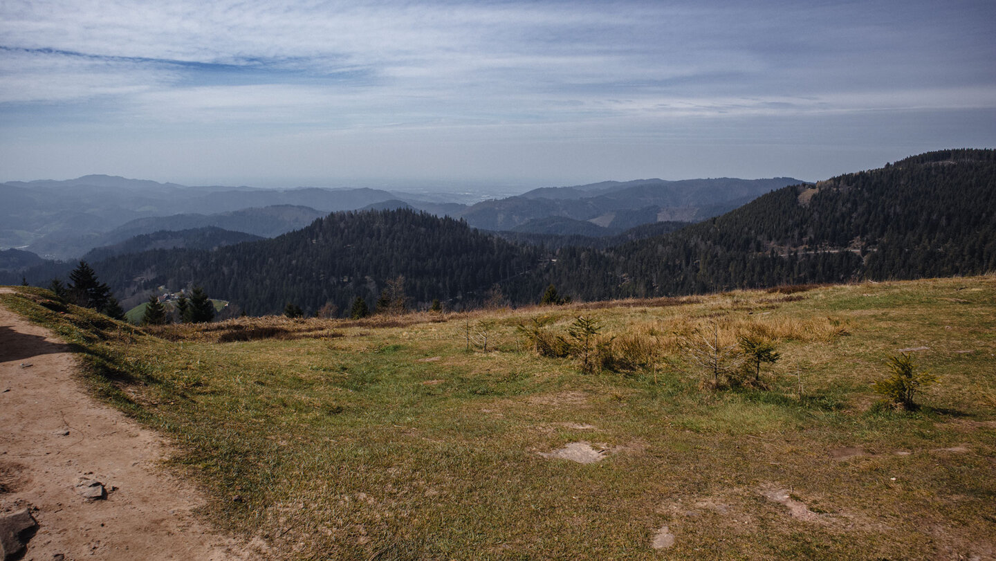 Panorama vom Gleitschirmstartplatz am Rossbühl