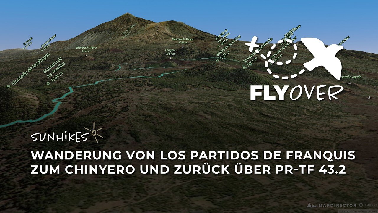 Teneriffa – Im Reich des jüngsten Vulkans: Auf dem PR-TF 43.2 zum Chinyero im 3D-Flyover