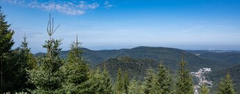 Blick auf Wurstberg und Bad Herrenalb